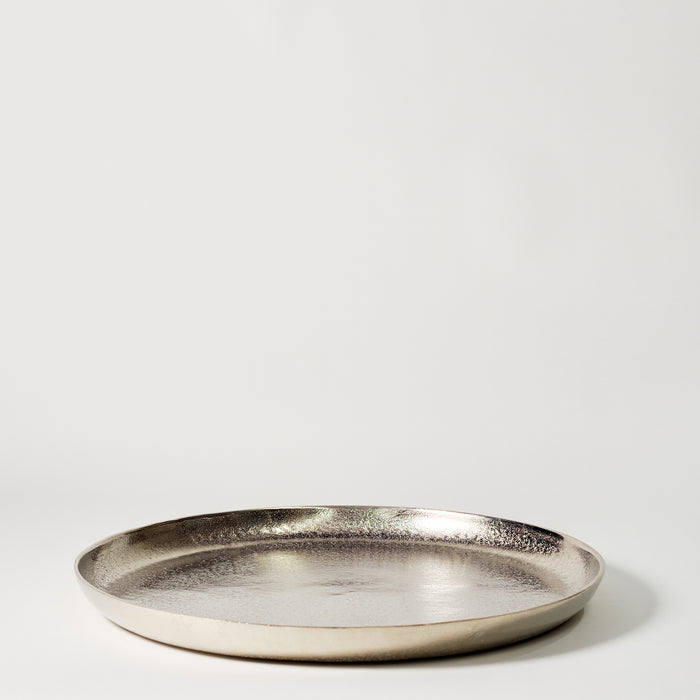 Large Round tray - Silver