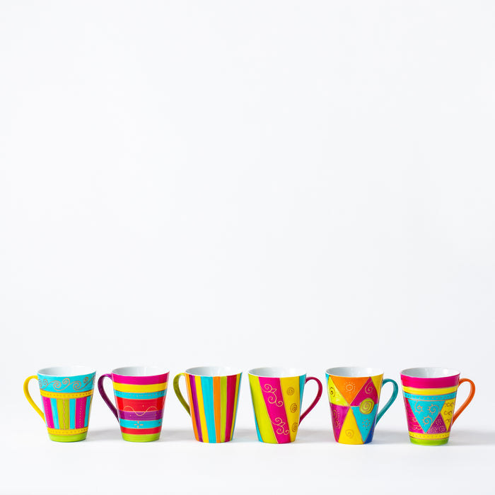 12 Ass.Mugs in 6 Designs