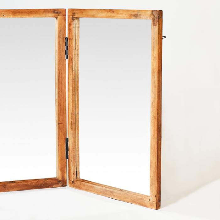 Wooden Four Door Mirror