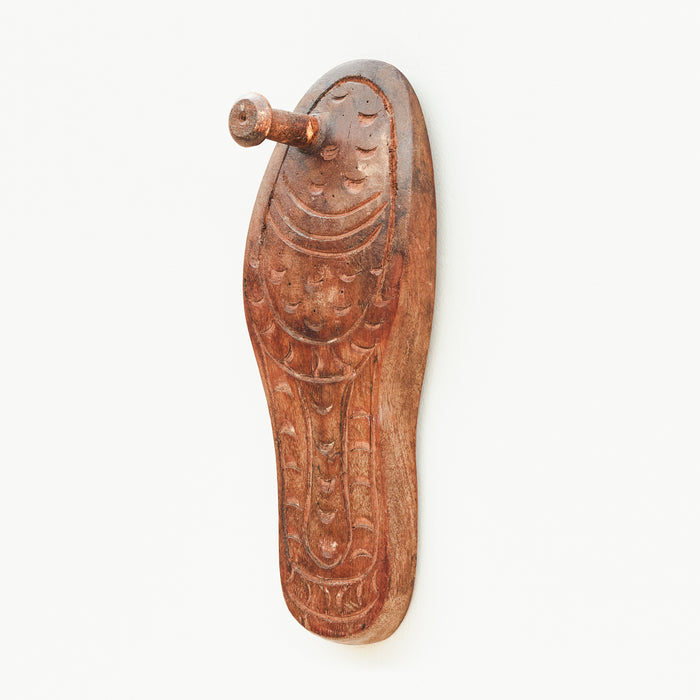 Hanging Wooden Carved Slipper