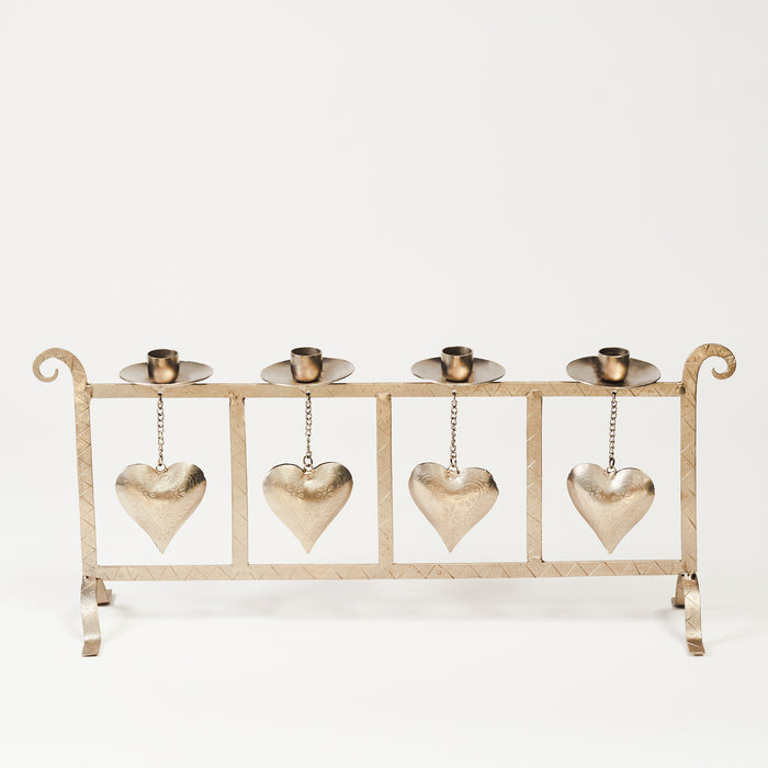 4 Heart Table Candlestand