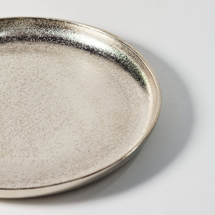 Large Round tray - Silver