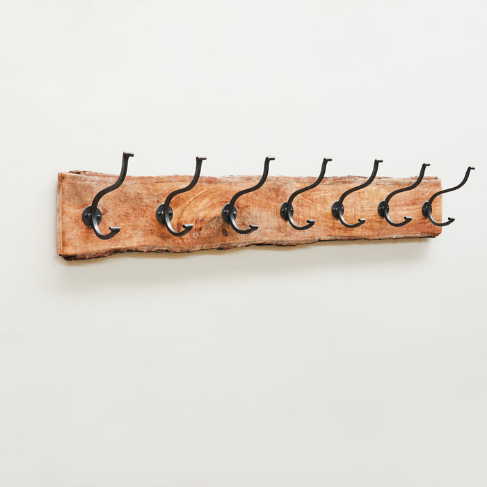 7 Hook Wooden Coat Hanger