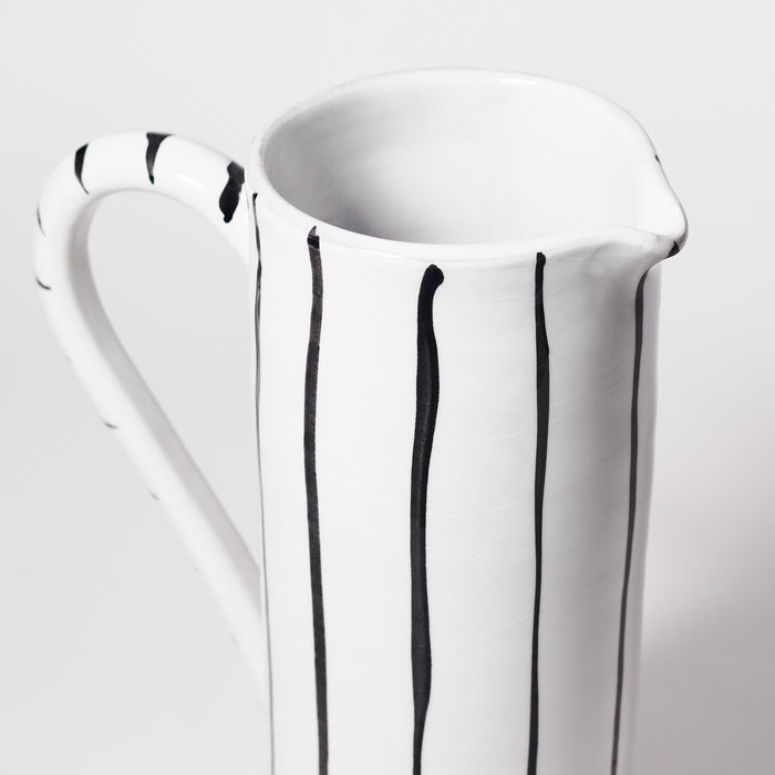 Large Spaced Stripe Pitcher