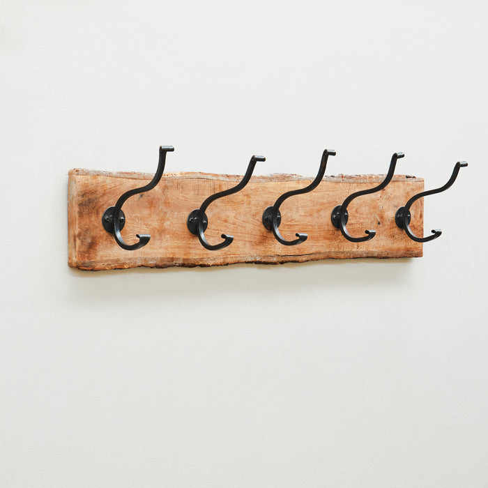 5 Hook Wooden Coat Hanger