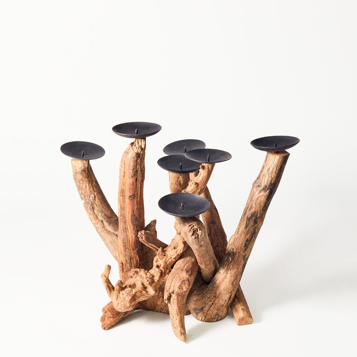 Driftwood Seven Candleholders