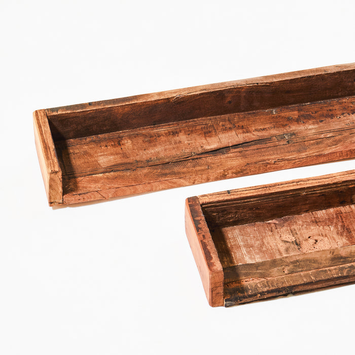 Set of Two Wooden Shelves