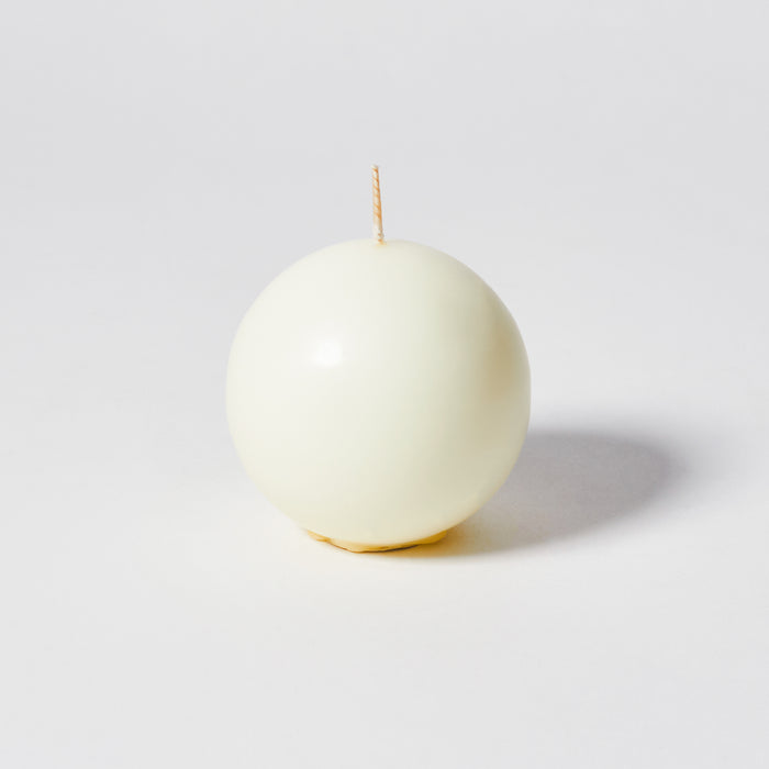 Medium Ball Candle - Ivory