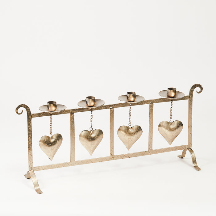 4 Heart Table Candlestand