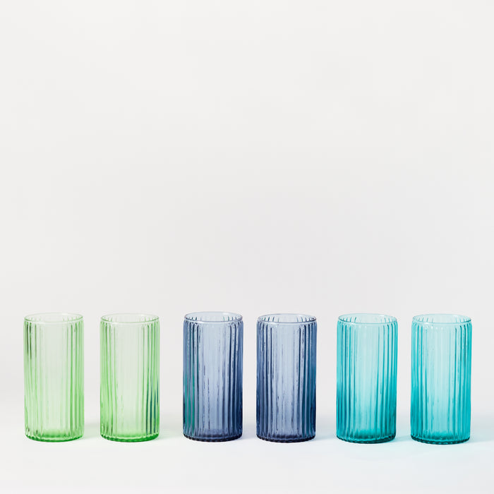 Six Assorted Tall Tumblers