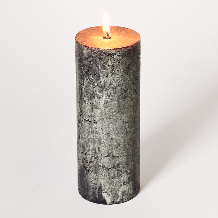 Ex.Large Pillar Candle - Silver