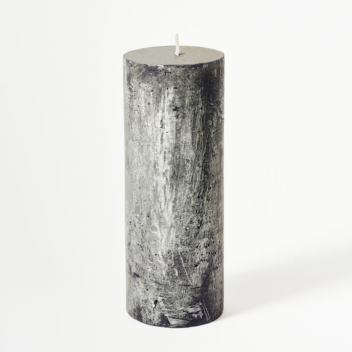 Ex.Large Pillar Candle - Silver