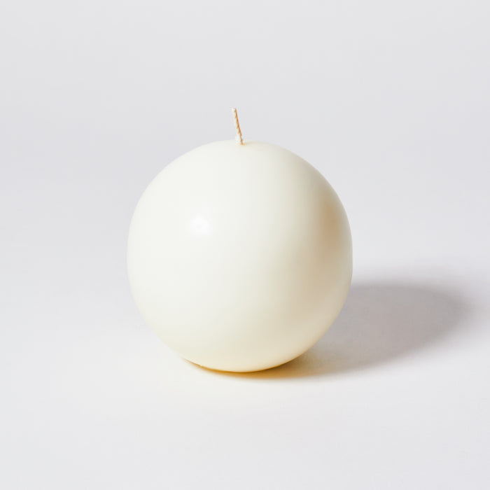 Large Ball Candle - Ivory