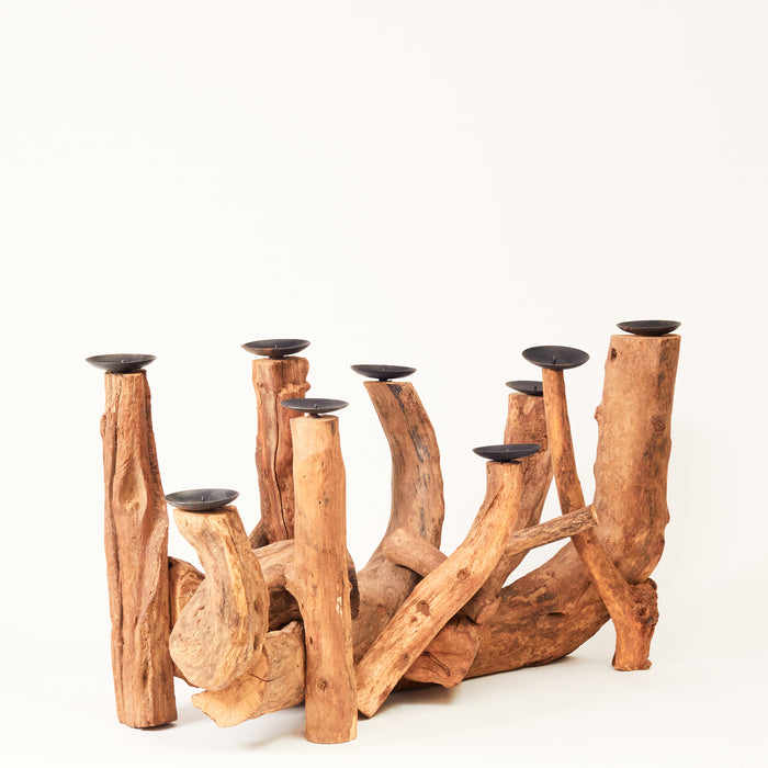 Driftwood Nine Candleholders