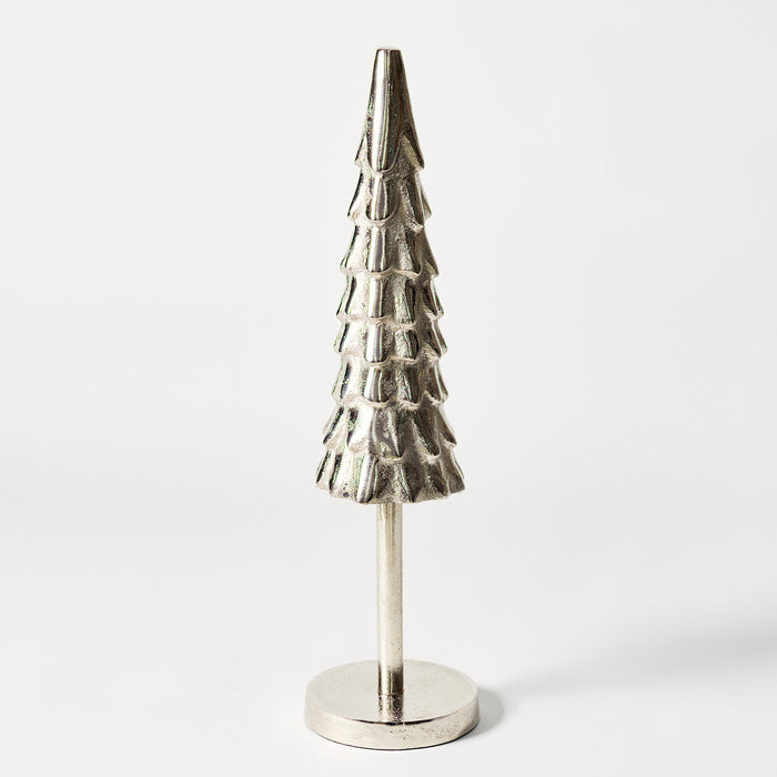 Lg Christmas Tree on Stand - Silver