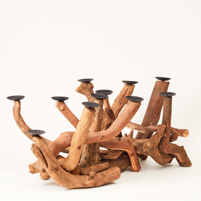 Driftwood Eleven Candleholders