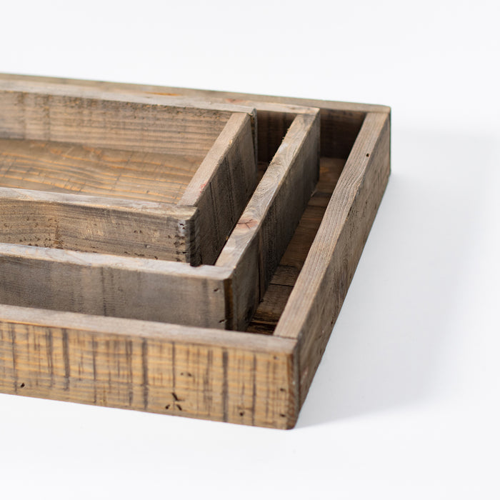 Set of Three Rectangular Trays