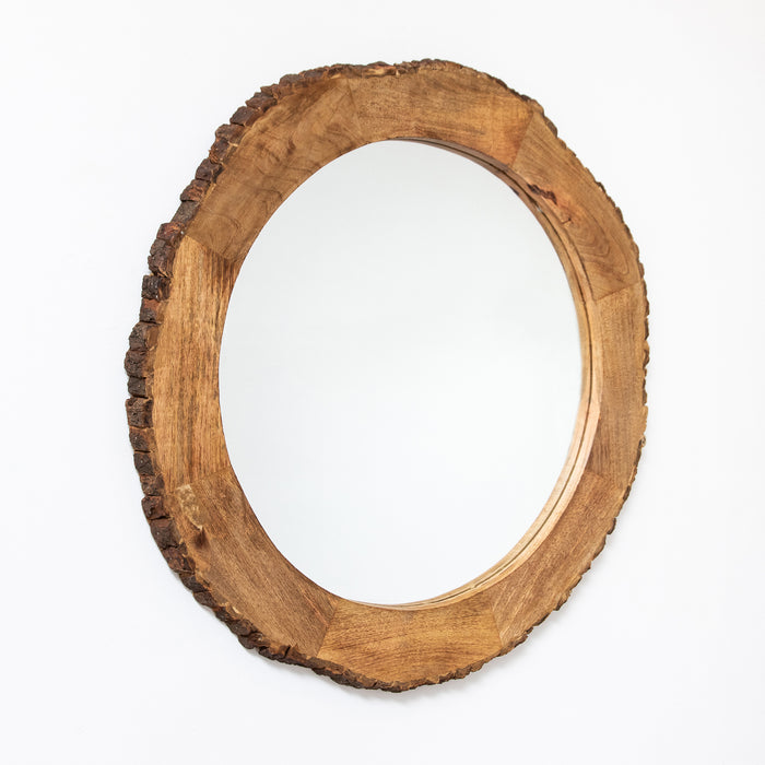 Round Mirror - Raw Edge