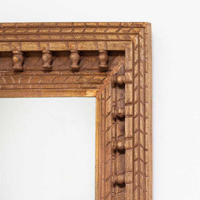 Small Rectangular Carved Mirror