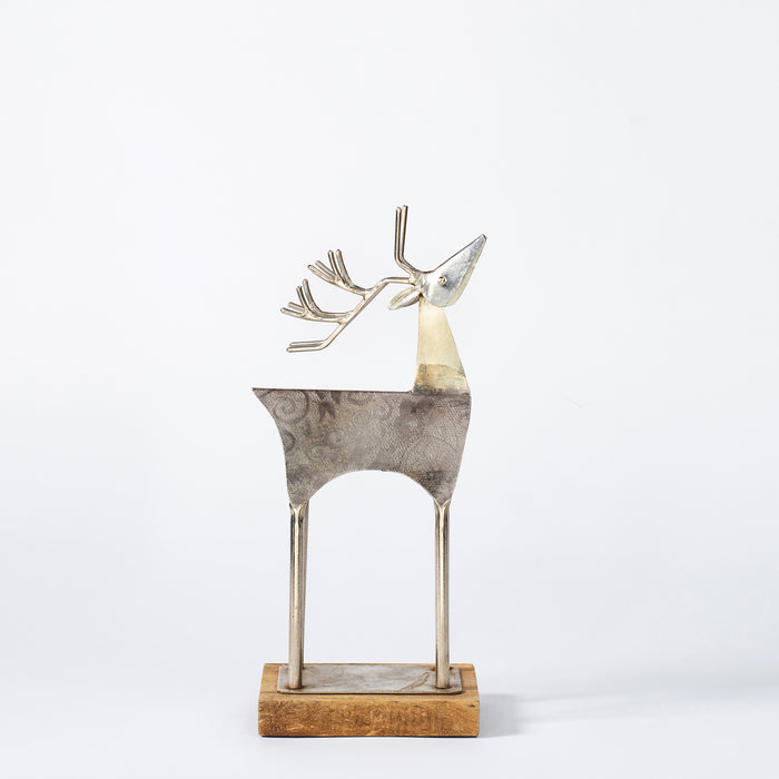 Small Reindeer on Plinth