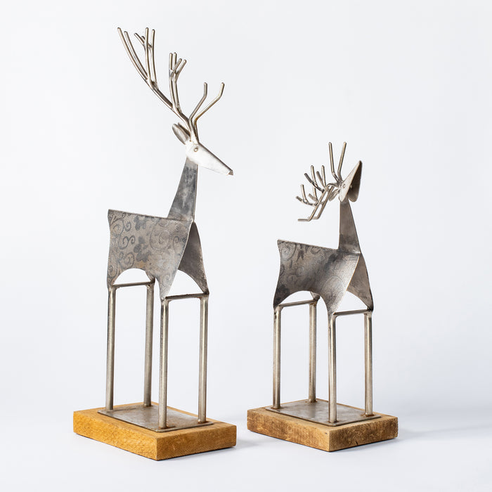 Small Reindeer on Plinth