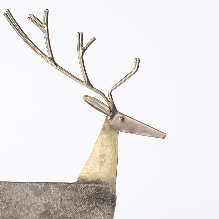 Large Reindeer on Plinth