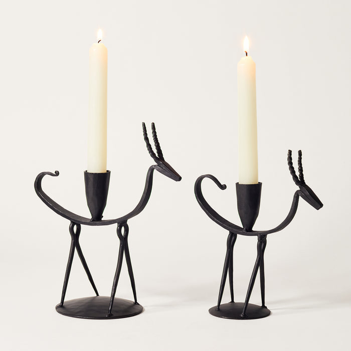 Large Antelope Candleholder