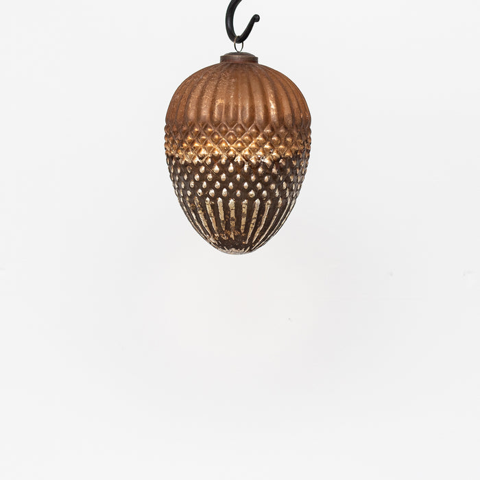 Small Shaped Bauble - Matt Copper