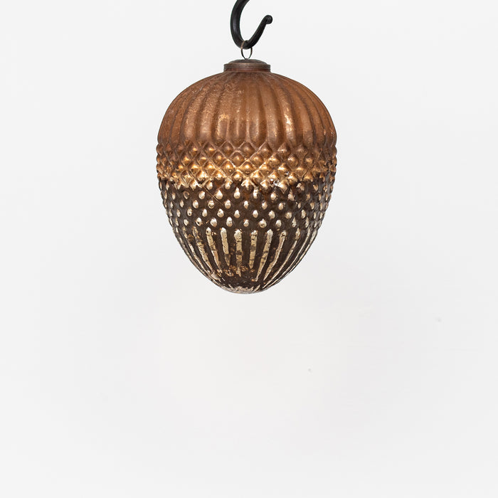 Medium Shaped Bauble - Matt Copper