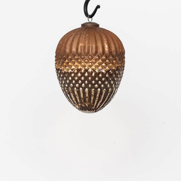 Large Shaped Bauble - Matt Copper