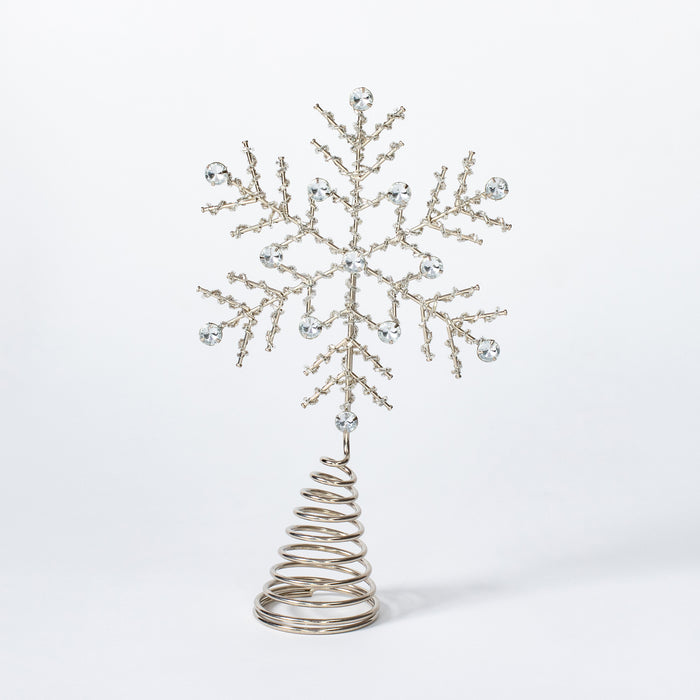 Snowflake Tree Topper - Silver