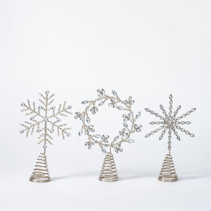 Snowflake Tree Topper - Silver