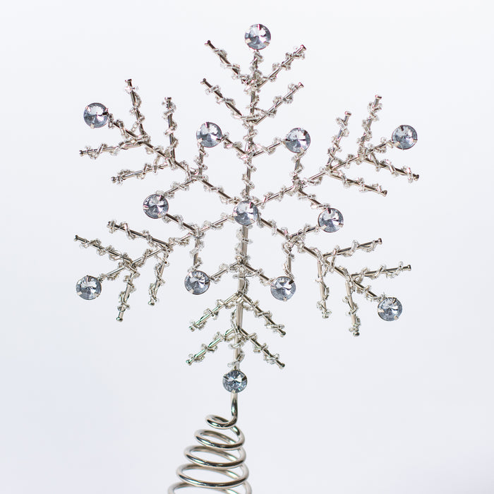 Snowflake Tree Topper - Silver