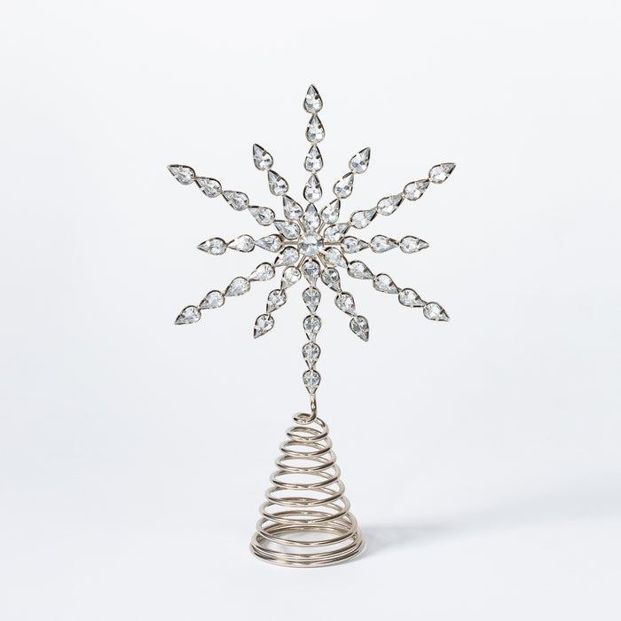 Droplets Tree Topper - Silver