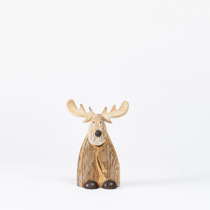 Sm.Wide Wooden Reindeer/Feet