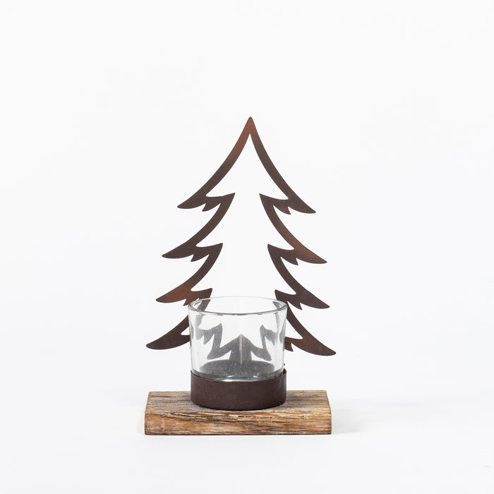 Metal Outline Tree/Tealightholder