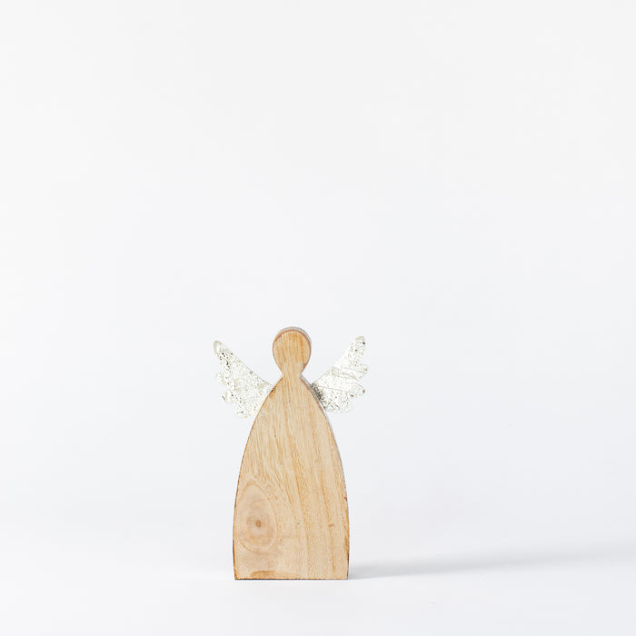 Small Standing Wooden Angel
