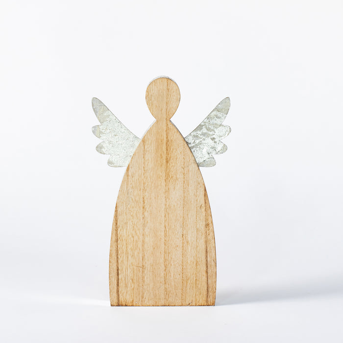 Large Standing Wooden Angel