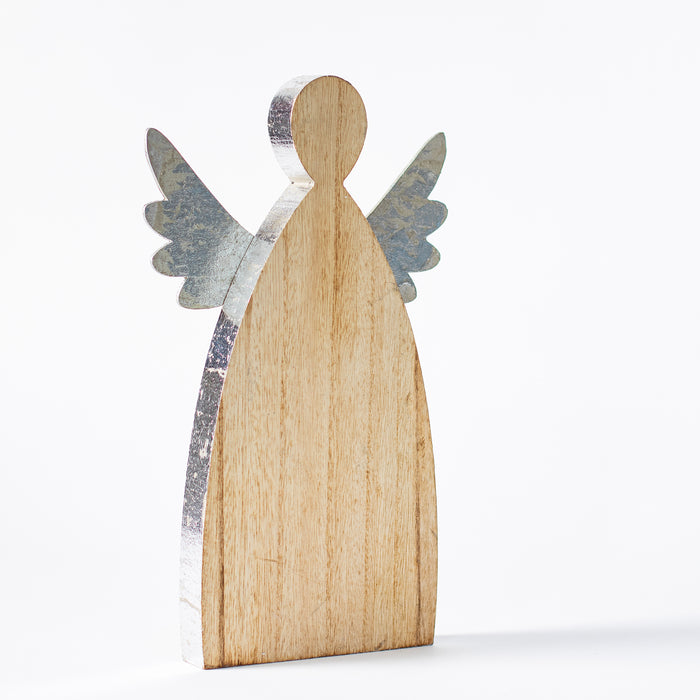 Large Standing Wooden Angel