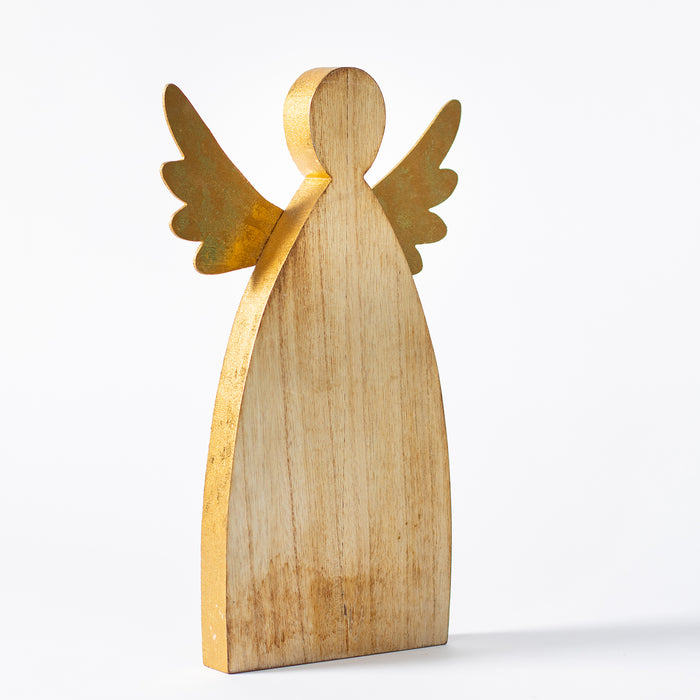 Medium Standing Wooden Angel