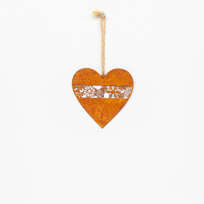 Rusty Heart Hanger