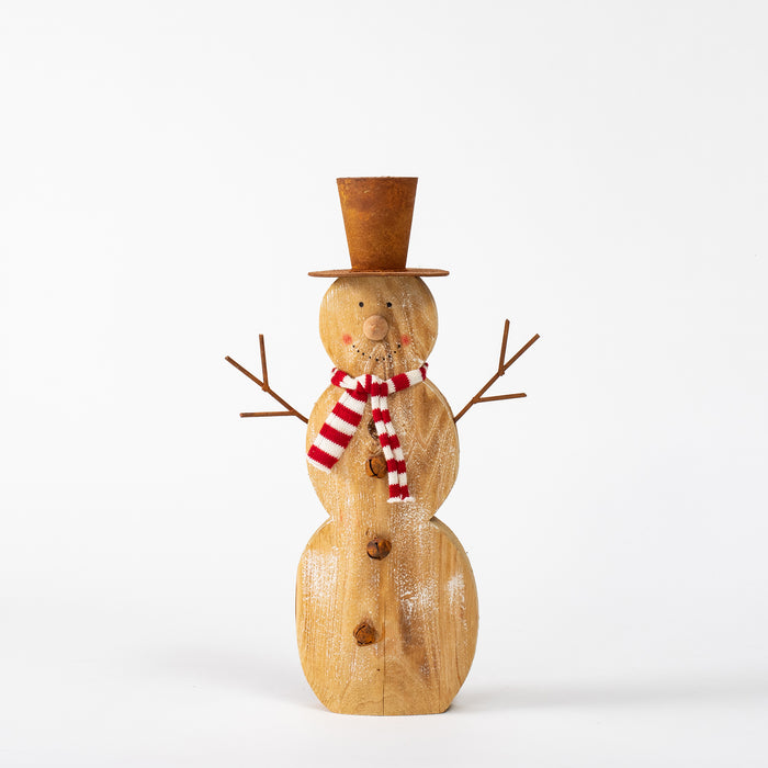 Medium Wooden Snowman