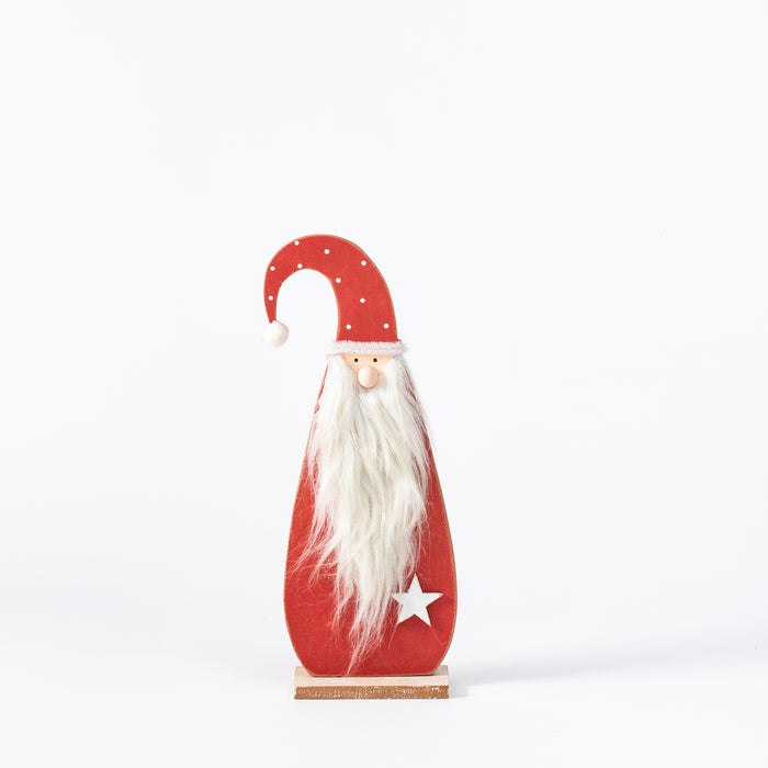 Small Standing Wooden Santa