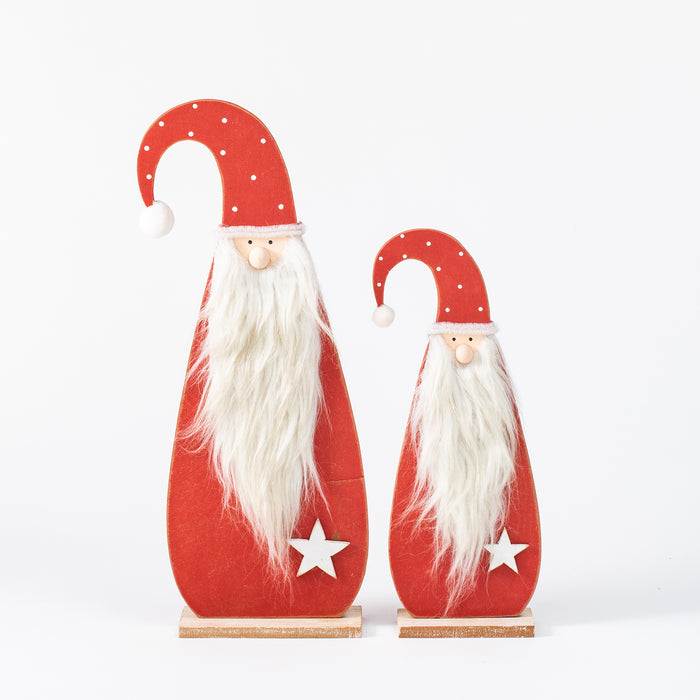 Small Standing Wooden Santa