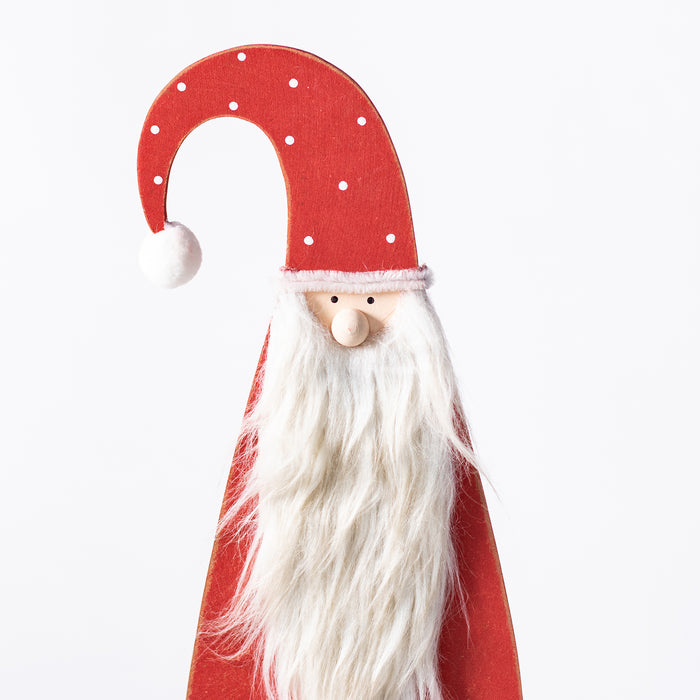 Small Standing Wooden Santa