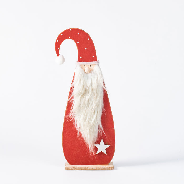 Medium Standing Wooden Santa