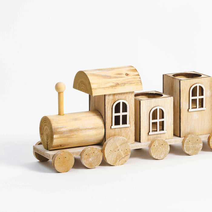 Wooden Train - Natural Background