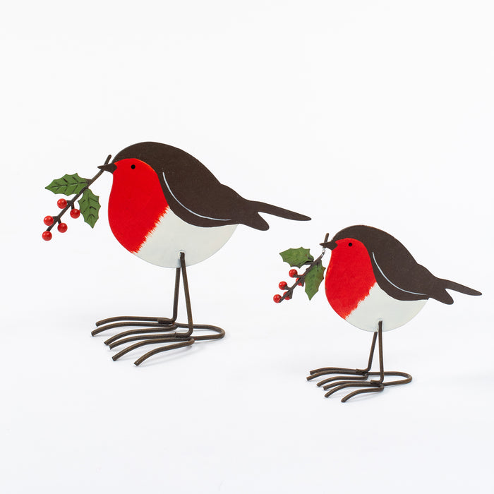Small Standing Robin/Holly