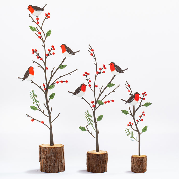 Medium Metal Tree/Robins