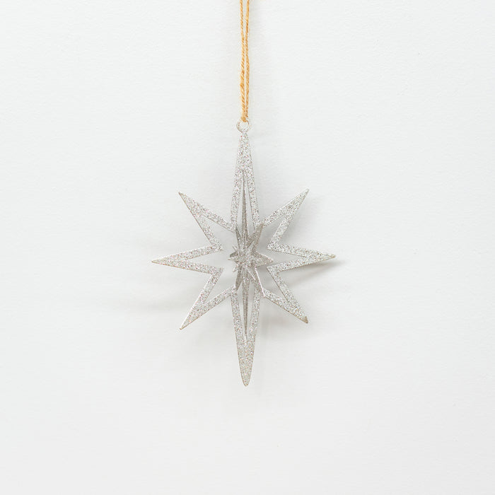 Medium Silver Long Star Hanger